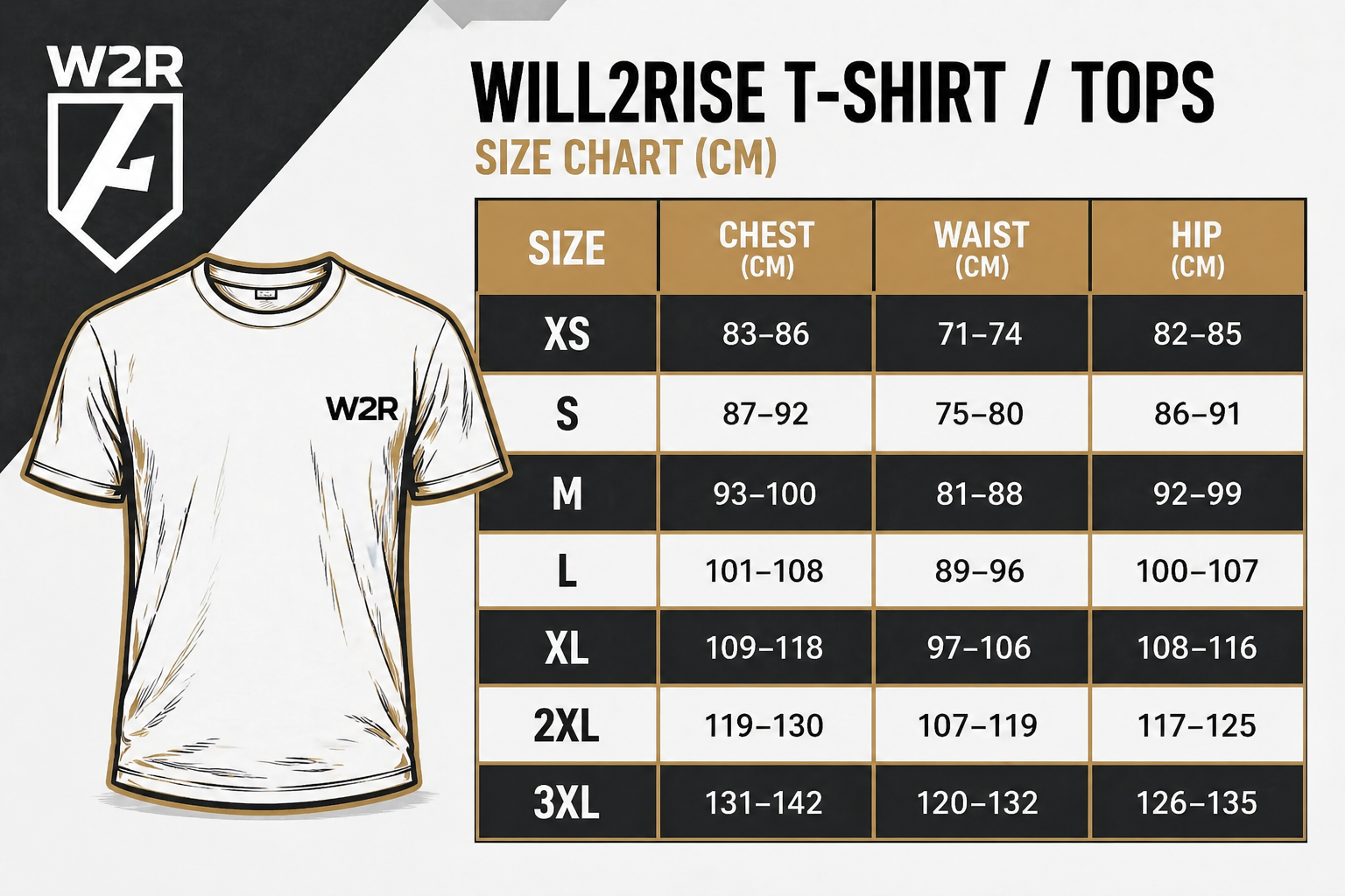 ratnik size chart