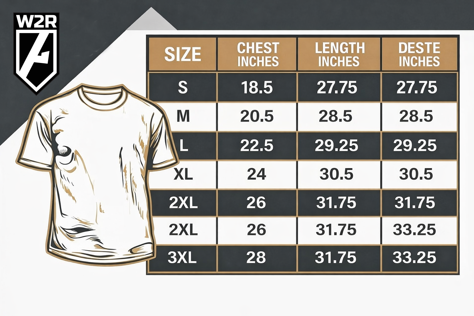 size chart usa
